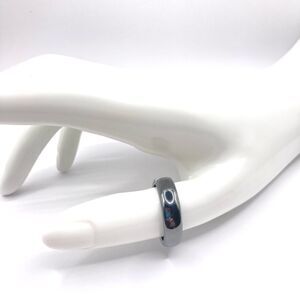 Natural Stone Hematite ring size 8.5